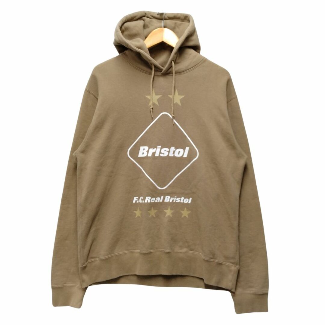 SOPHNET.(ソフネット)のFCRB 19AW FCRB-192110 EMBLEM PULLOVER HOODIE エンブレム スウェット パーカー ベージュ系 サイズL 正規品 / 34040 メンズのトップス(パーカー)の商品写真