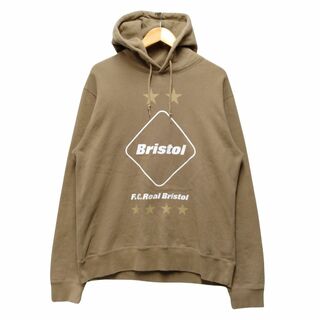 ソフネット(SOPHNET.)のFCRB 19AW FCRB-192110 EMBLEM PULLOVER HOODIE エンブレム スウェット パーカー ベージュ系 サイズL 正規品 / 34040(パーカー)