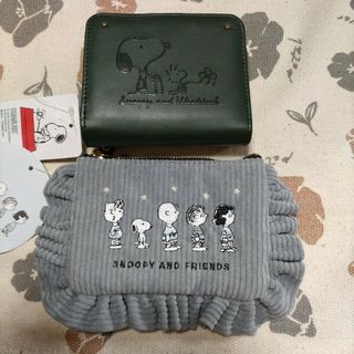 スヌーピー(SNOOPY)のスヌーピー　財布 ティッシュ ポーチセット(財布)