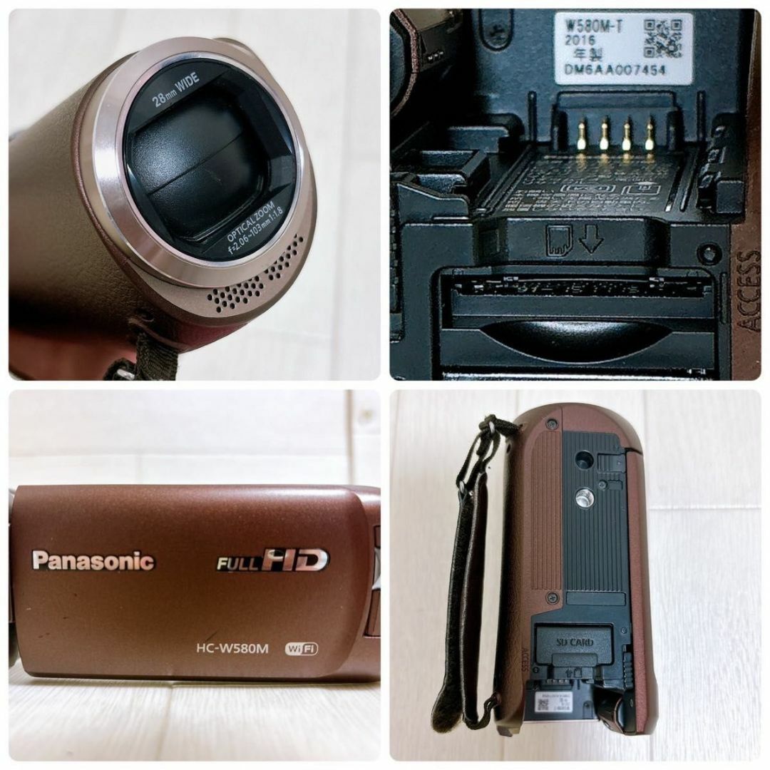 Panasonic(パナソニック)のパナソニック HDビデオカメラ W580M 32GB HC-W580M-T 良品 スマホ/家電/カメラのカメラ(ビデオカメラ)の商品写真