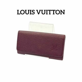 ルイヴィトン(LOUIS VUITTON)のルイヴィトン ミュルティクレ タイガ 4連 キーケース レザー　鍵入れ　ゴールド(キーケース)