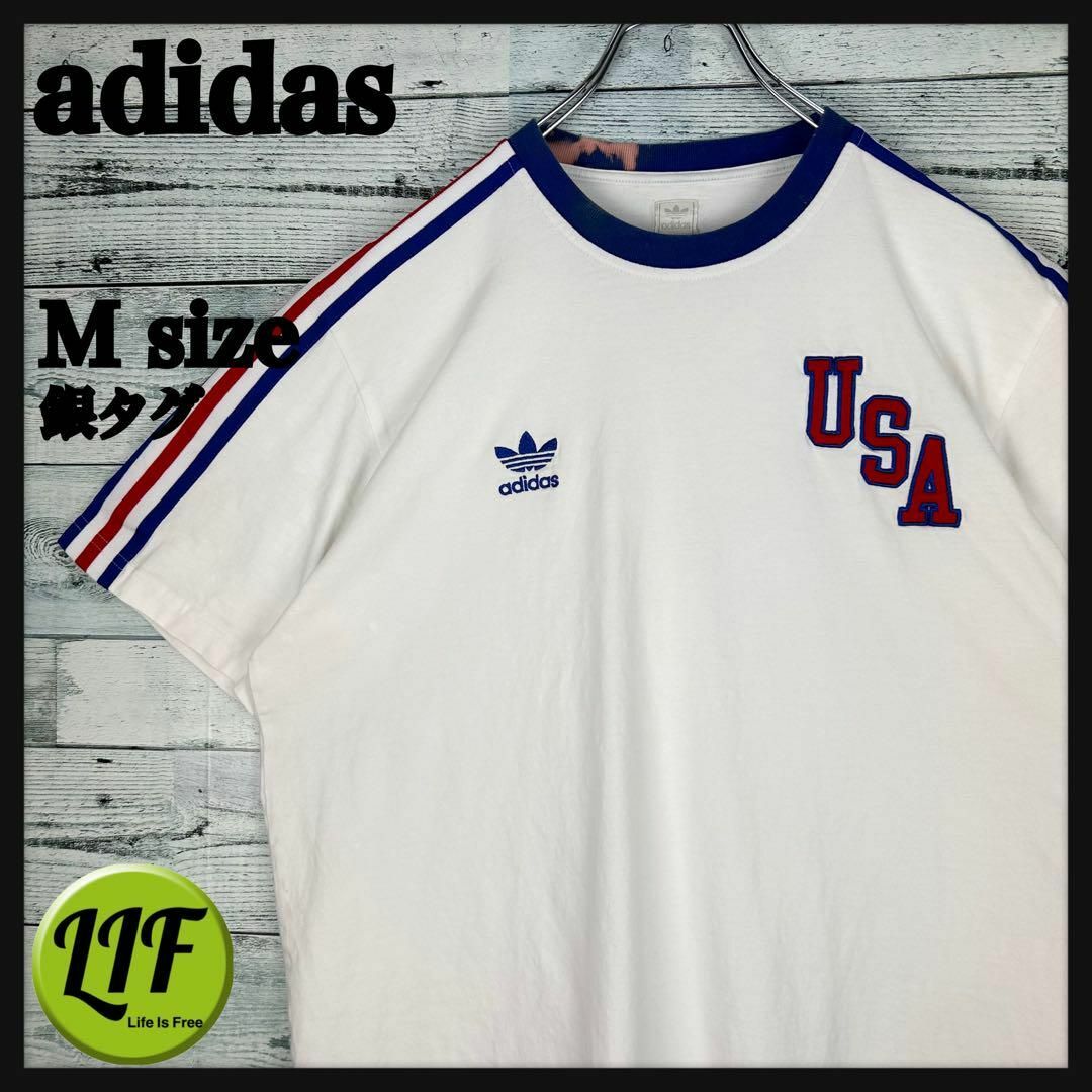 adidas(アディダス)のアディダス 銀ダグ 80s 1974年ワールドカップ リンガーTシャツ M メンズのトップス(Tシャツ/カットソー(半袖/袖なし))の商品写真