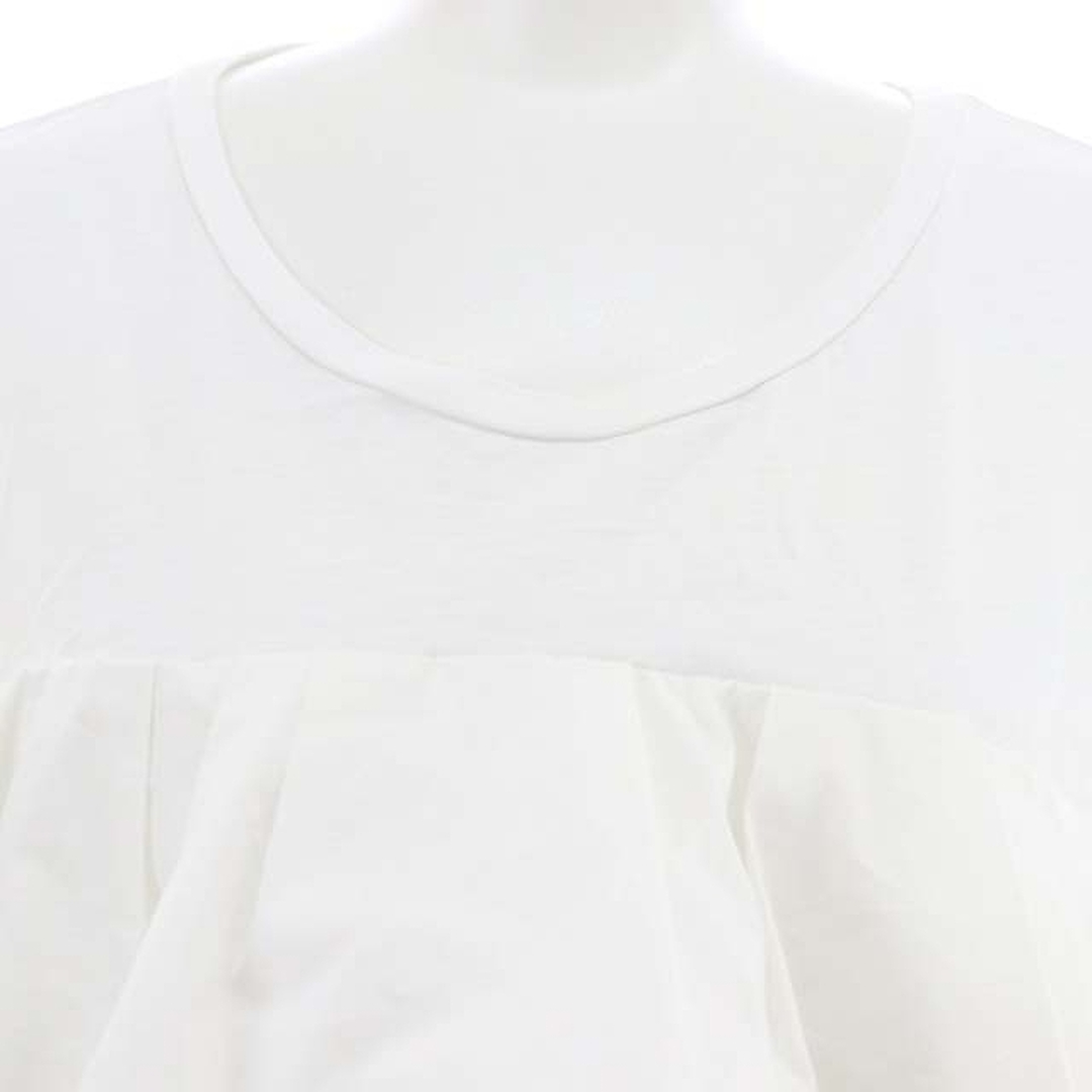 グレースクラス フリルレイヤードTシャツ カットソー 半袖 36 白 ホワイト レディースのトップス(カットソー(半袖/袖なし))の商品写真
