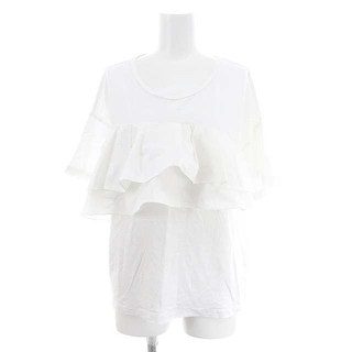 グレースクラス フリルレイヤードTシャツ カットソー 半袖 36 白 ホワイト(カットソー(半袖/袖なし))