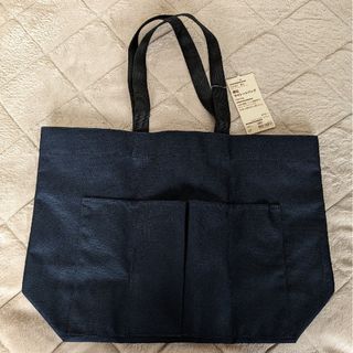 ムジルシリョウヒン(MUJI (無印良品))の無印良品　撥水マイトートバッグ　横型　ネイビー(トートバッグ)