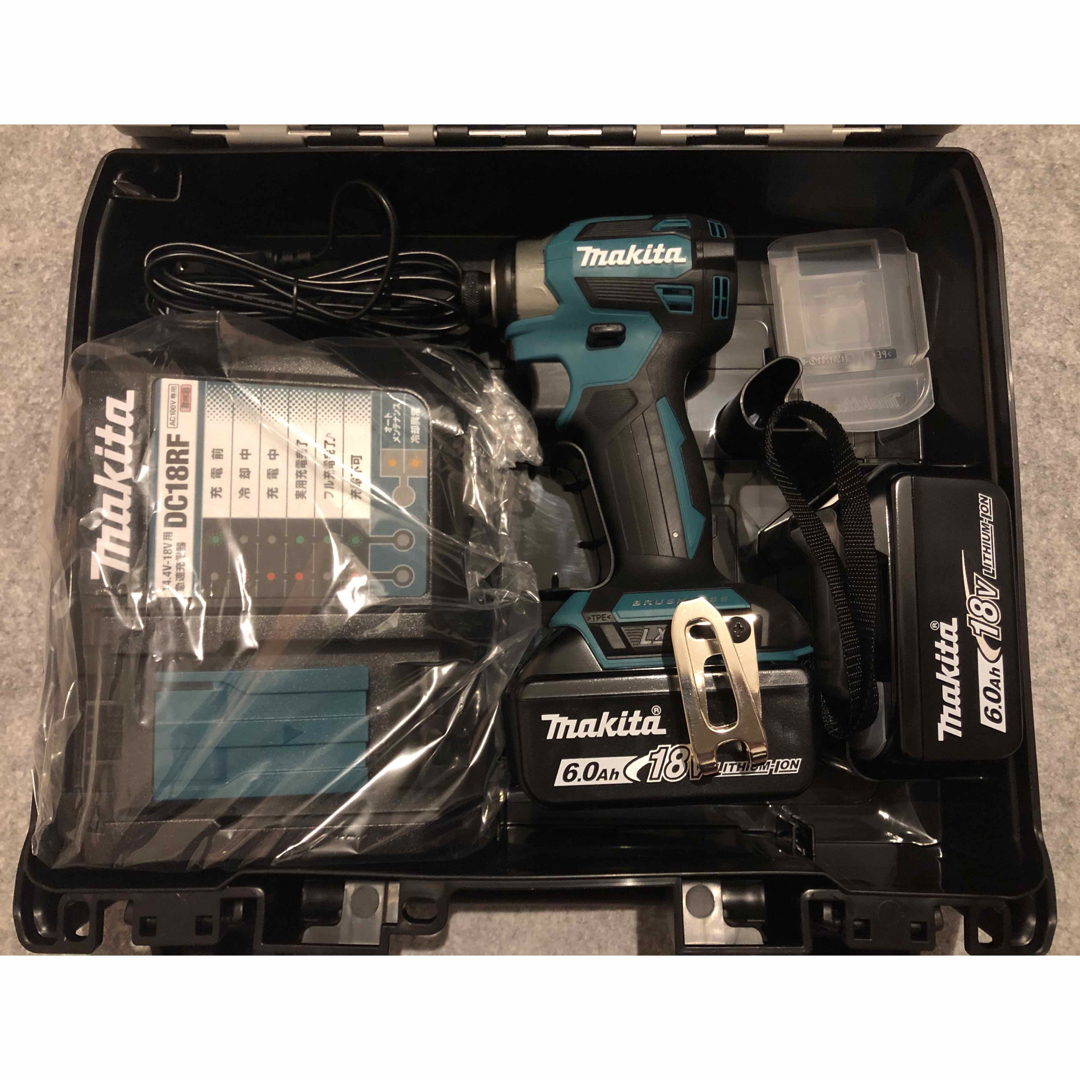 Makita(マキタ)のマキタ　TD173DRGX ブルー　BL1860B純正バッテリーx2個セット 自動車/バイクのバイク(工具)の商品写真