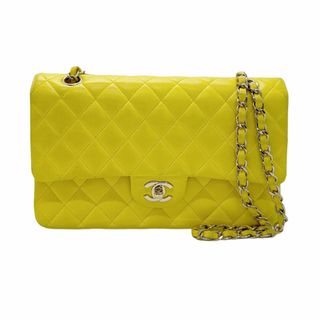 シャネル(CHANEL)のシャネル CHANEL ショルダーバッグ マトラッセ ラムスキン イエロー ゴールド レディース 送料無料【中古】 z0526(ショルダーバッグ)