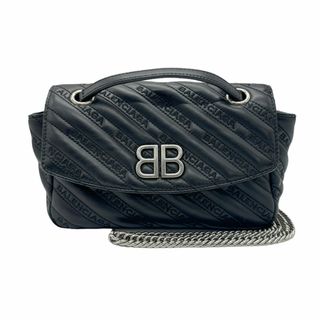 Balenciaga - バレンシアガ BALENCIAGA ショルダーバッグ 斜め掛けショルダーバッグ レザー/メタル ブラック/シルバー レディース 送料無料【中古】 z0532