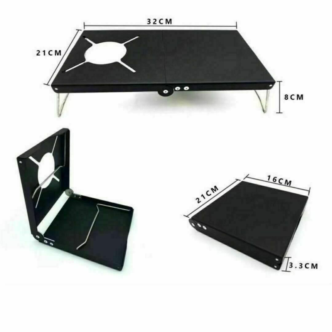遮熱テーブル ST-310 対応 イワタニ シングルバーナー ブラック スポーツ/アウトドアのアウトドア(ストーブ/コンロ)の商品写真