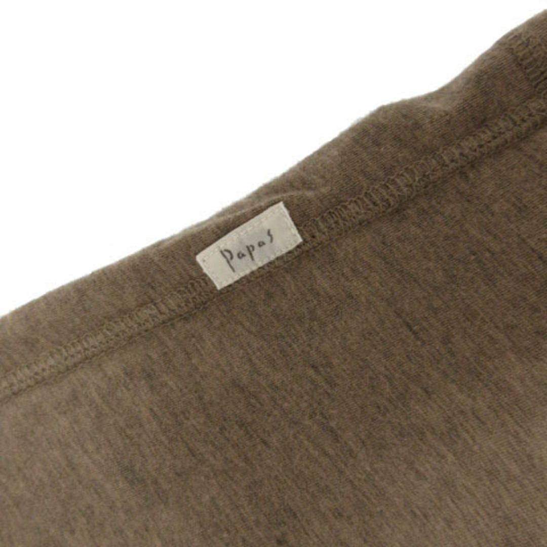 パパス Tシャツ D0405UTS401 長袖 ロンT タートルネック 茶 M メンズのトップス(Tシャツ/カットソー(七分/長袖))の商品写真