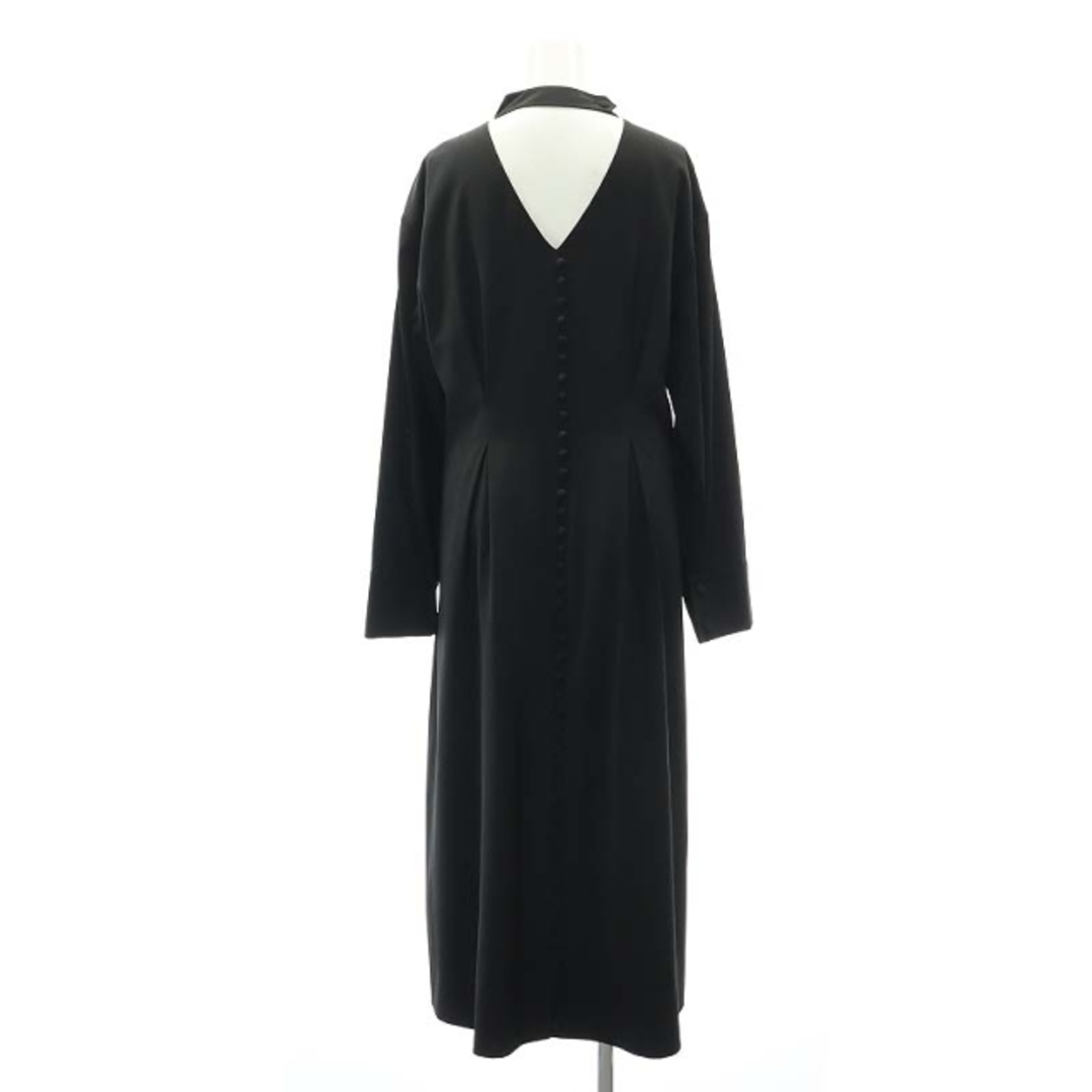 LE CIEL BLEU(ルシェルブルー)のルシェルブルー 21SS WRAP BUTTON DETAIL DRESS 黒 レディースのワンピース(ロングワンピース/マキシワンピース)の商品写真