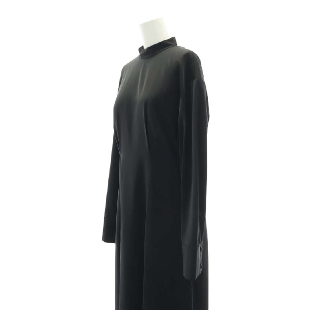 LE CIEL BLEU(ルシェルブルー)のルシェルブルー 21SS WRAP BUTTON DETAIL DRESS 黒 レディースのワンピース(ロングワンピース/マキシワンピース)の商品写真