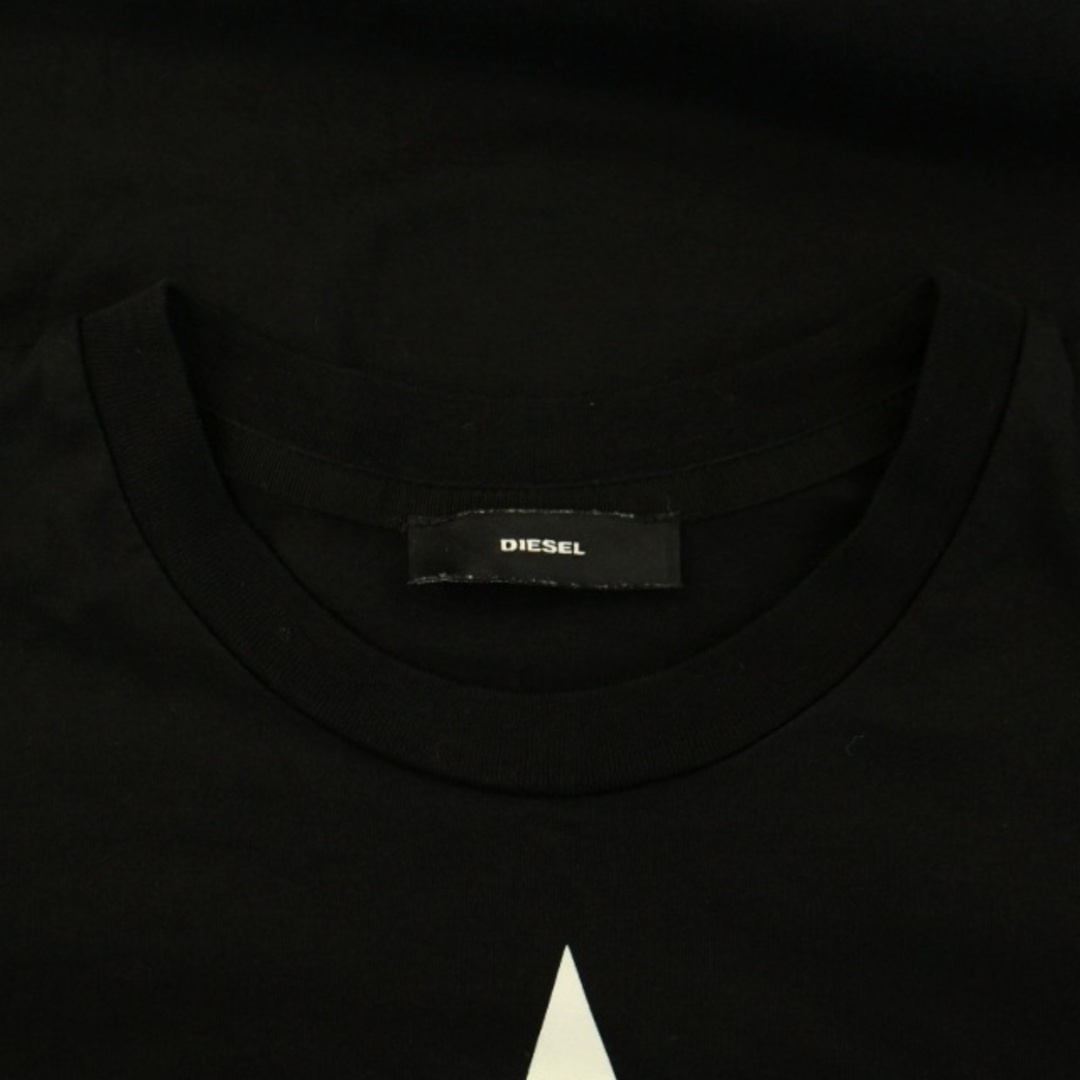 DIESEL(ディーゼル)のディーゼル Tシャツ カットソー 半袖 クルーネック ロゴ スター 星 S 黒 レディースのトップス(Tシャツ(半袖/袖なし))の商品写真