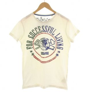 ディーゼル(DIESEL)のディーゼル DIESEL CO Tシャツ カットソー ロゴ プリント M 白(Tシャツ/カットソー(半袖/袖なし))