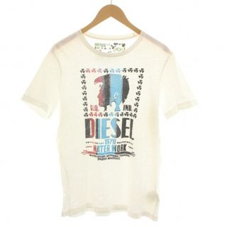 ディーゼル(DIESEL)のDIESEL Tシャツ カットソー ロゴ 文字 WATER WORK 半袖 M(Tシャツ/カットソー(半袖/袖なし))