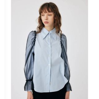 マウジー(moussy)のチュールスリーブシャツ(シャツ/ブラウス(長袖/七分))