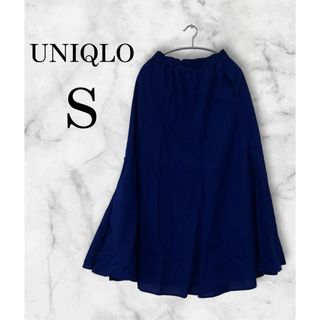 UNIQLO - UNIQLO★ユニクロ★フレアスカート★ネイビー★レディース★春夏★紺