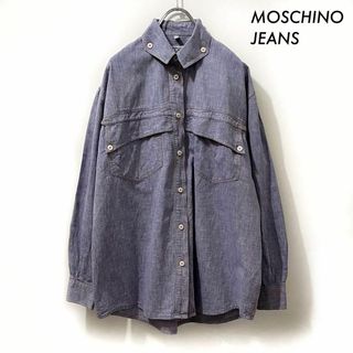 モスキーノ(MOSCHINO)のMOSCHINO JEANS モスキーノジーンズ★長袖デニムシャツ イタリア製(シャツ/ブラウス(長袖/七分))