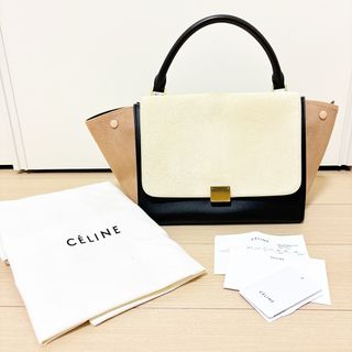 セリーヌ(celine)の美品 CELINE バッグ トラペーズ バイカラー(ショルダーバッグ)