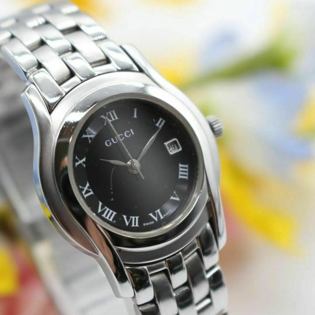 Gucci(グッチ)のグッチ GUCCI レディース クォーツ腕時計 デイト アナログ 中古 C228 レディースのファッション小物(腕時計)の商品写真