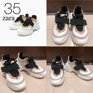 ザラ(ZARA)のザラ ZARA シューズ 厚底 35 レディース ベルト(スニーカー)