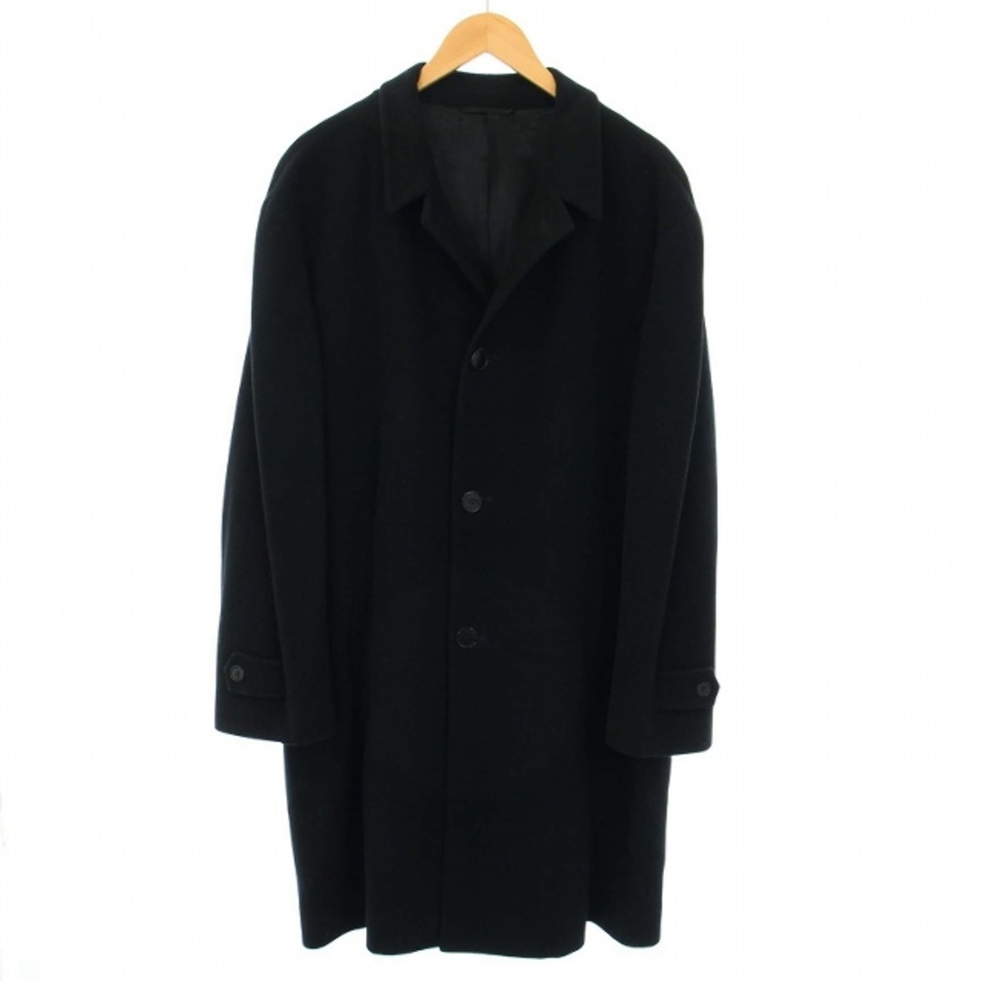 ピオームボ PIOMBO ステンカラーコート アウター ロング 48 M 黒 メンズのジャケット/アウター(ステンカラーコート)の商品写真