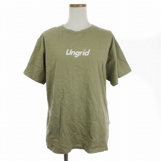 アングリッド(Ungrid)のアングリッド 10周年限定 ロゴTee Tシャツ カットソー 半袖 ベージュ F(Tシャツ(半袖/袖なし))