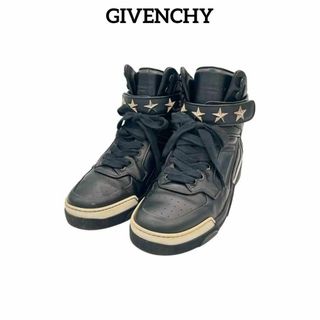 GIVENCHY - ジバンシィ レザー ハイカットスニーカー 41 メンズ ブラック　タイソンスター