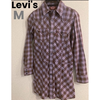 リーバイス(Levi's)のLevi's RED TAB リーバイス レア チェック シャツ ワンピース M(シャツ/ブラウス(長袖/七分))