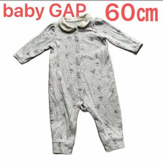 ベビーギャップ(babyGAP)のbaby GAP ベビーギャップ　花柄　くま　カバーオール　ロンパース　 女の子(カバーオール)