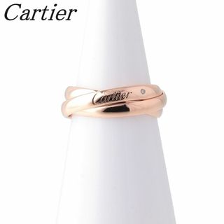 Cartier - カルティエ トリニティ ダイヤ リング 2009年クリスマス限定 1PD #48 750PG 新品仕上げ済 Cartier【16549】