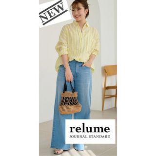 JOURNAL STANDARD relume - 新品未使用 匿名配送可能No.66ストライプフレンチリネンシャツ