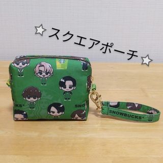 《フレンチブル様専用》スクエアポーチハンドメイド【size】(ポーチ)