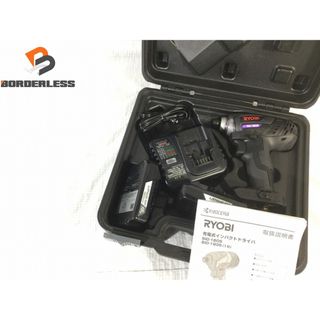 リョービ(RYOBI)の☆美品☆RYOBI リョービ 18V 充電式インパクトドライバー BID-1805 黒 バッテリー2個(18V1.5Ah) 充電器 ケース付 コードレス 京セラ 89074(工具)