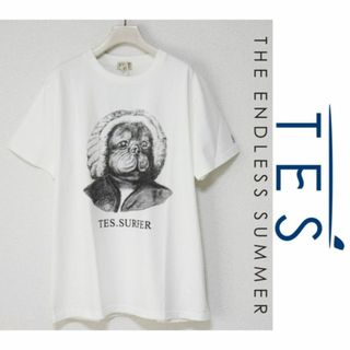 エンドレスサマー(THE ENDLESS SUMMER（TES）)の新品【TES エンドレスサマー】THE BUHI Tシャツ 白 L(Tシャツ/カットソー(半袖/袖なし))