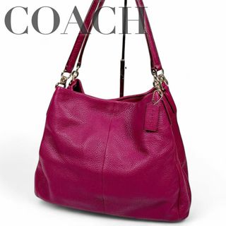 コーチ(COACH)の美品✨ コーチ フィービー レザー ショルダーバッグ トート 肩掛 ワインレッド(ショルダーバッグ)