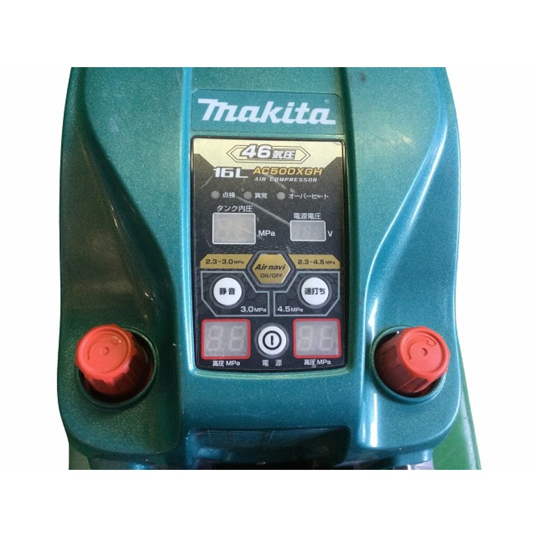 Makita(マキタ)の☆中古品 高圧エアホース付き☆makita マキタ 4口 高圧エアコンプレッサー AC500XGH 青/ブルー 88670 自動車/バイクのバイク(工具)の商品写真