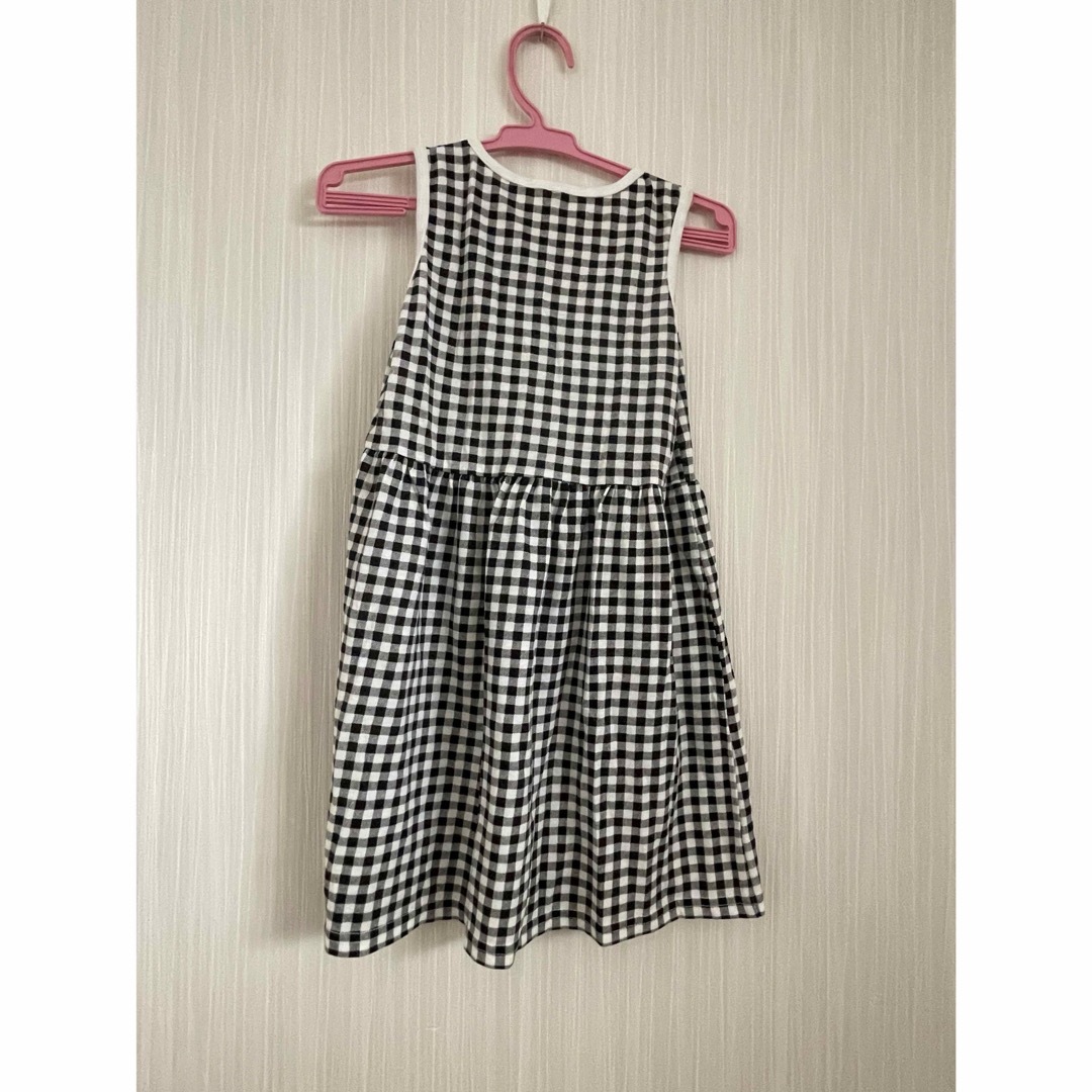 ギンガムチェック　ノースリーブワンピース キッズ/ベビー/マタニティのキッズ服女の子用(90cm~)(ワンピース)の商品写真