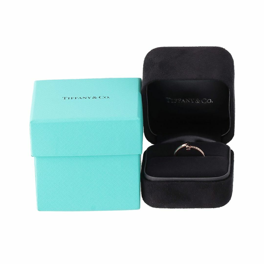 Tiffany & Co.(ティファニー)のティファニー ダイヤ リング Tワン ナロー 約13.5号 AU750PG 箱 新品仕上げ済 TIFFANY【16533】 レディースのアクセサリー(リング(指輪))の商品写真