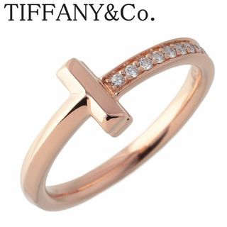 Tiffany & Co. - ティファニー ダイヤ リング Tワン ナロー 約13.5号 AU750PG 箱 新品仕上げ済 TIFFANY【16533】