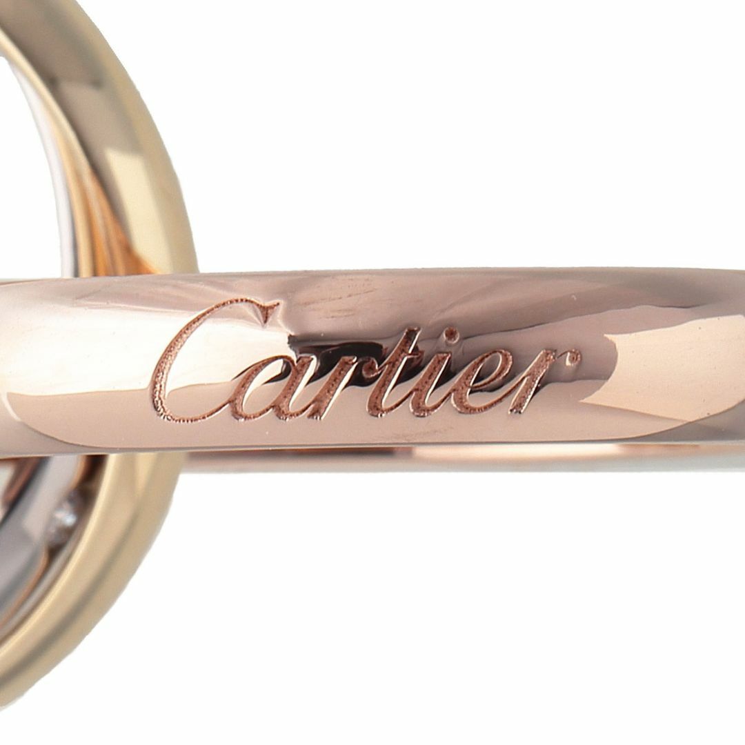 Cartier(カルティエ)のカルティエ ダイヤ リング トリニティ #48 MM 5PD 750 スリーカラー 新品仕上げ済 Cartier【16690】 レディースのアクセサリー(リング(指輪))の商品写真