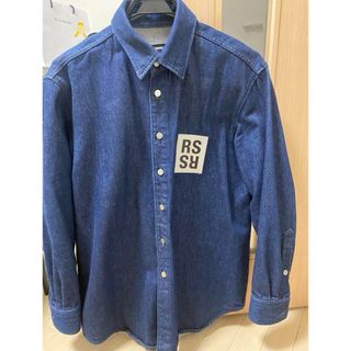 ラフシモンズ(RAF SIMONS)のラフシモンズ　デニムシャツ パッチオーバーサイズデニムシャツ rafsimons(Gジャン/デニムジャケット)