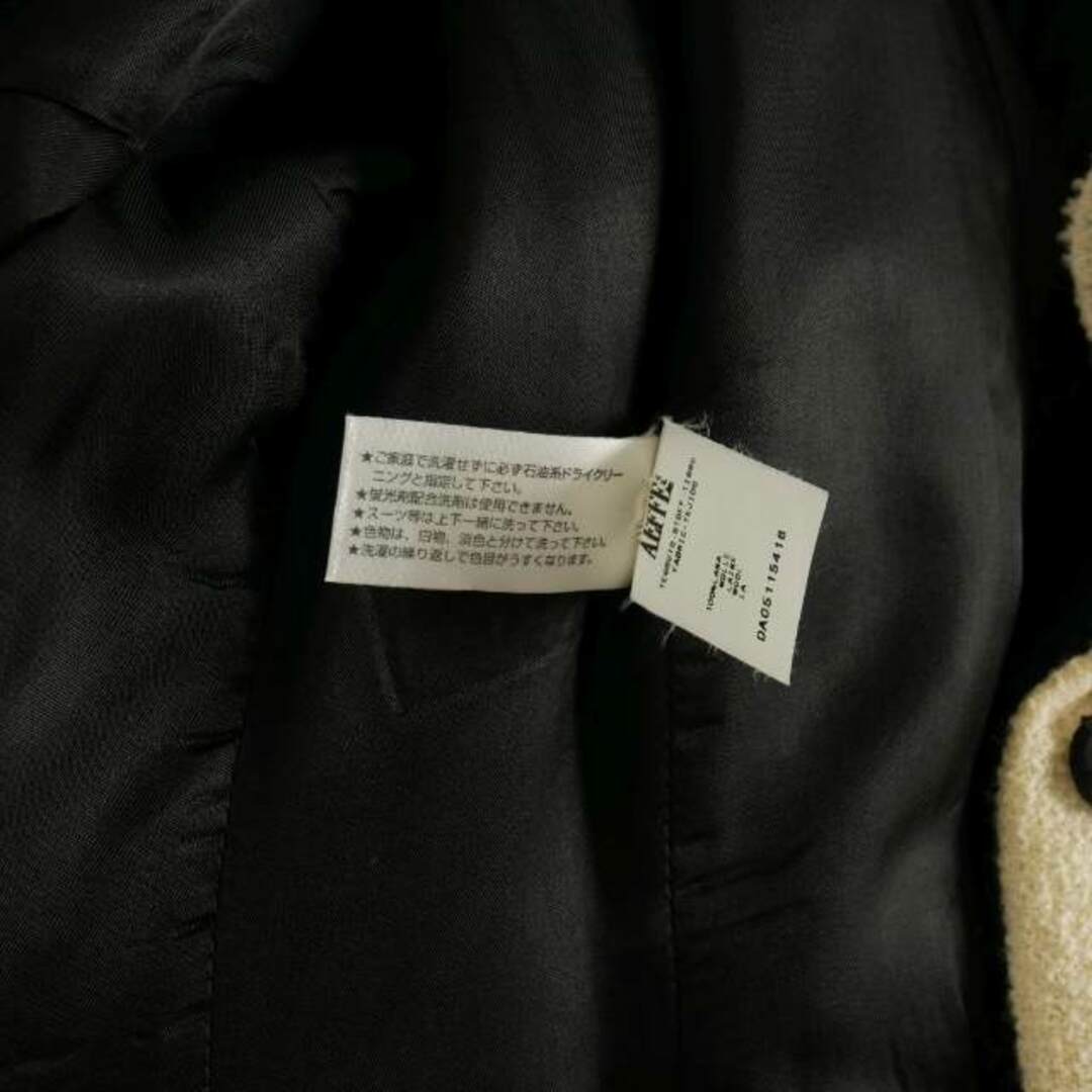 MOSCHINO(モスキーノ)のモスキーノ MOSCHINO フラワー装飾 ストライプ ジャケット ウール 40 レディースのジャケット/アウター(その他)の商品写真