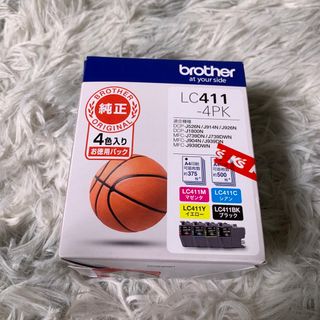 エプソン(EPSON)の【新品】brother純正インクカートリッジ 4色パック LC411-4PK(PC周辺機器)