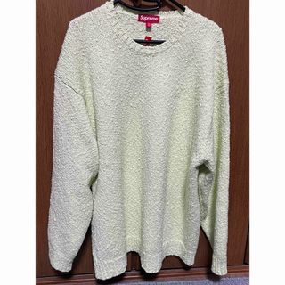 シュプリーム(Supreme)のSupreme Bouclé Small Box Sweater ライム XXL(ニット/セーター)