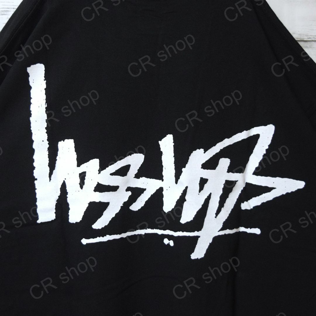 STUSSY(ステューシー)の【ステューシー】正規・新品タグ　逆ロゴ　ブラック　L　Tシャツ メンズのトップス(Tシャツ/カットソー(半袖/袖なし))の商品写真