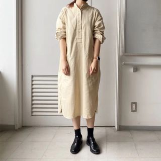 ユニクロ(UNIQLO)のUniqlo U コーデュロイシャツワンピース(ひざ丈ワンピース)