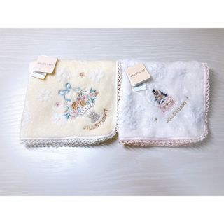 ジルスチュアート(JILLSTUART)の【新品】JILLSTUARTタオルハンカチ2枚セット(ハンカチ)