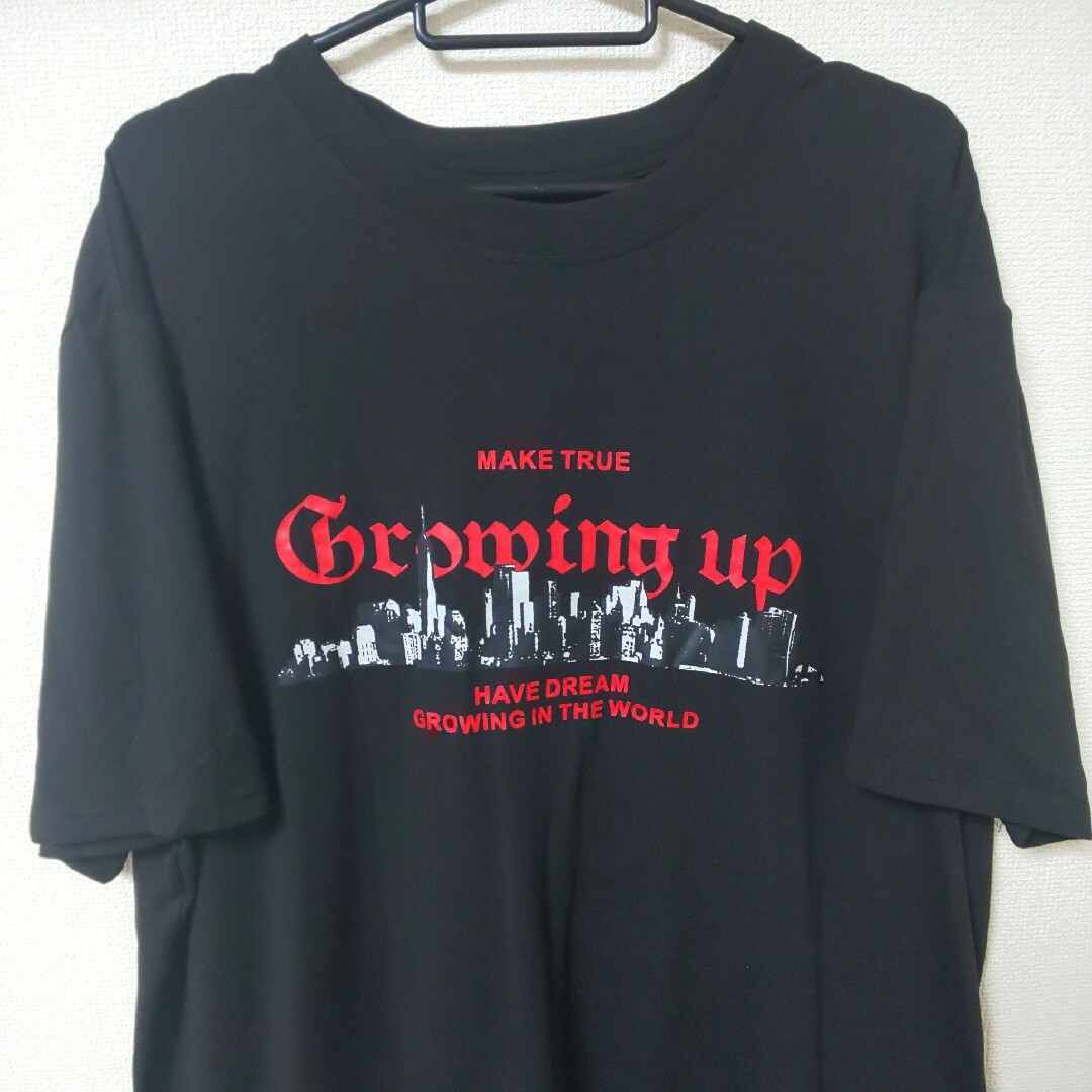 SHEIN(シーイン)の新品 XXL SHEIN 半袖Tシャツ 黒 3L 大きいサイズ トップス 半袖 メンズのトップス(Tシャツ/カットソー(半袖/袖なし))の商品写真