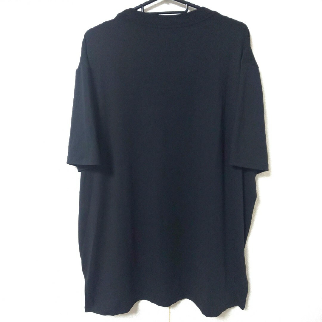 SHEIN(シーイン)の新品 XXL SHEIN 半袖Tシャツ 黒 3L 大きいサイズ トップス 半袖 メンズのトップス(Tシャツ/カットソー(半袖/袖なし))の商品写真